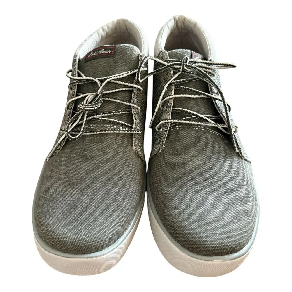 Eddie Bauer Rivet Chukka Shoes Mens Sz 11.5 Chrome Gray Ankle Lace Up Sneaker